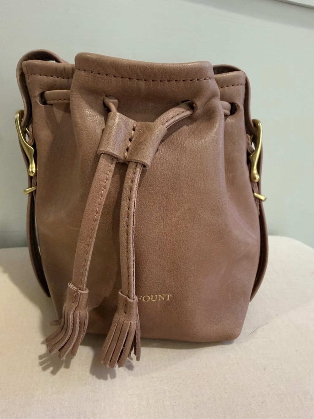 Fount petite Coventry bucket bag in ballet slipper pink